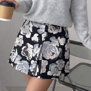Express Design Studio Y2K Girly Romantic Womens Floral Skirt Size 2